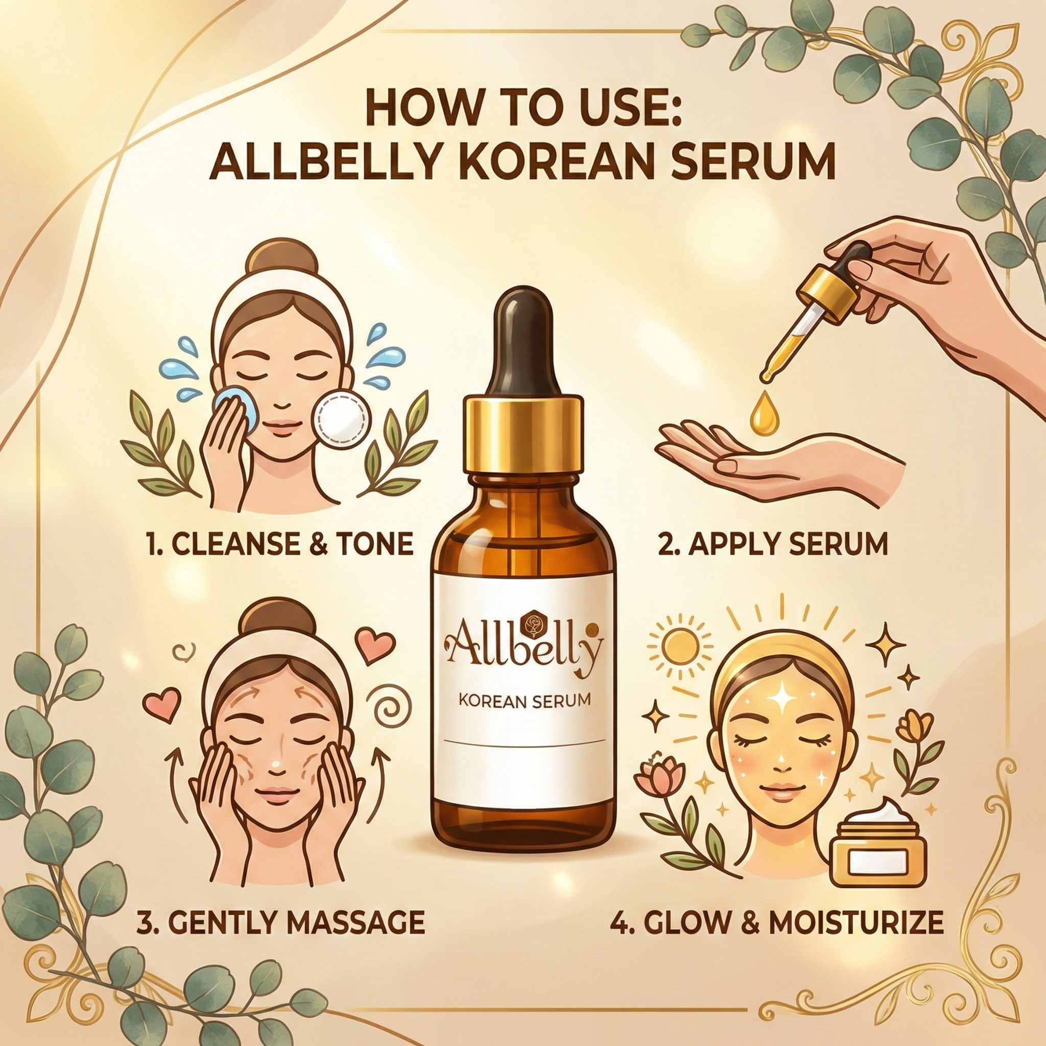 Allbelly KOREAN FACE SERUM - 30ml